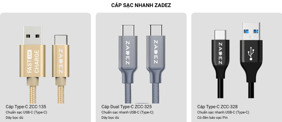 Lý Do Cáp Sạc ZADEZ Là Sự Lựa Chọn Tốt Cho Người Yêu Công Nghệ