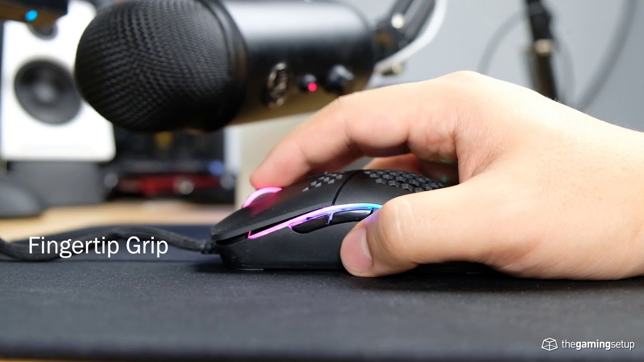 Kiểu cầm chuột Fingertip grip