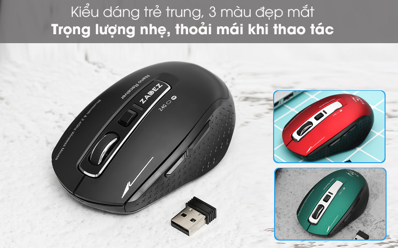 Thiết kế không dây trẻ trung, gọn đẹp - Chuột Bluetooth Zadez M350