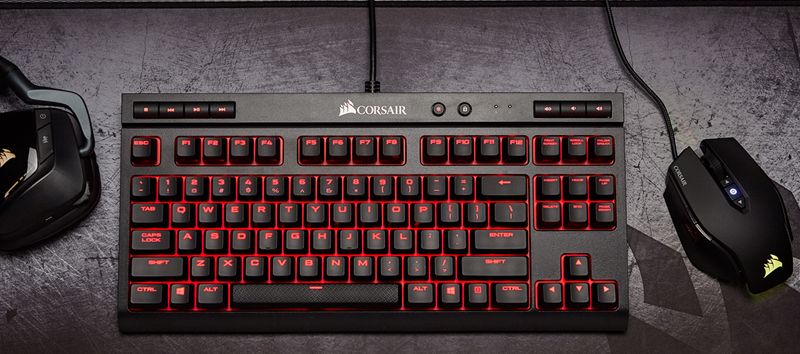 Bàn Phím Cơ Có Dây Gaming Corsair K63 Compact Mechanical Đen